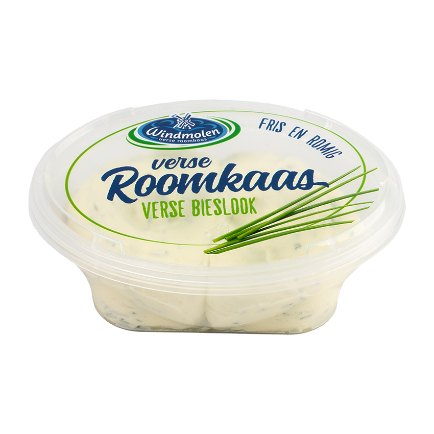 Verse Roomkaas Bieslook kuipje 100g